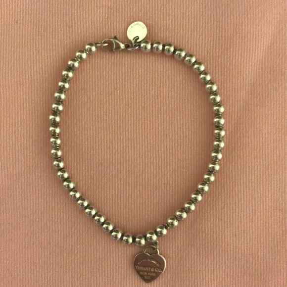 Tiffany & Co Enameled Heart Mini Bead Bracelet - Picture 2 of 5